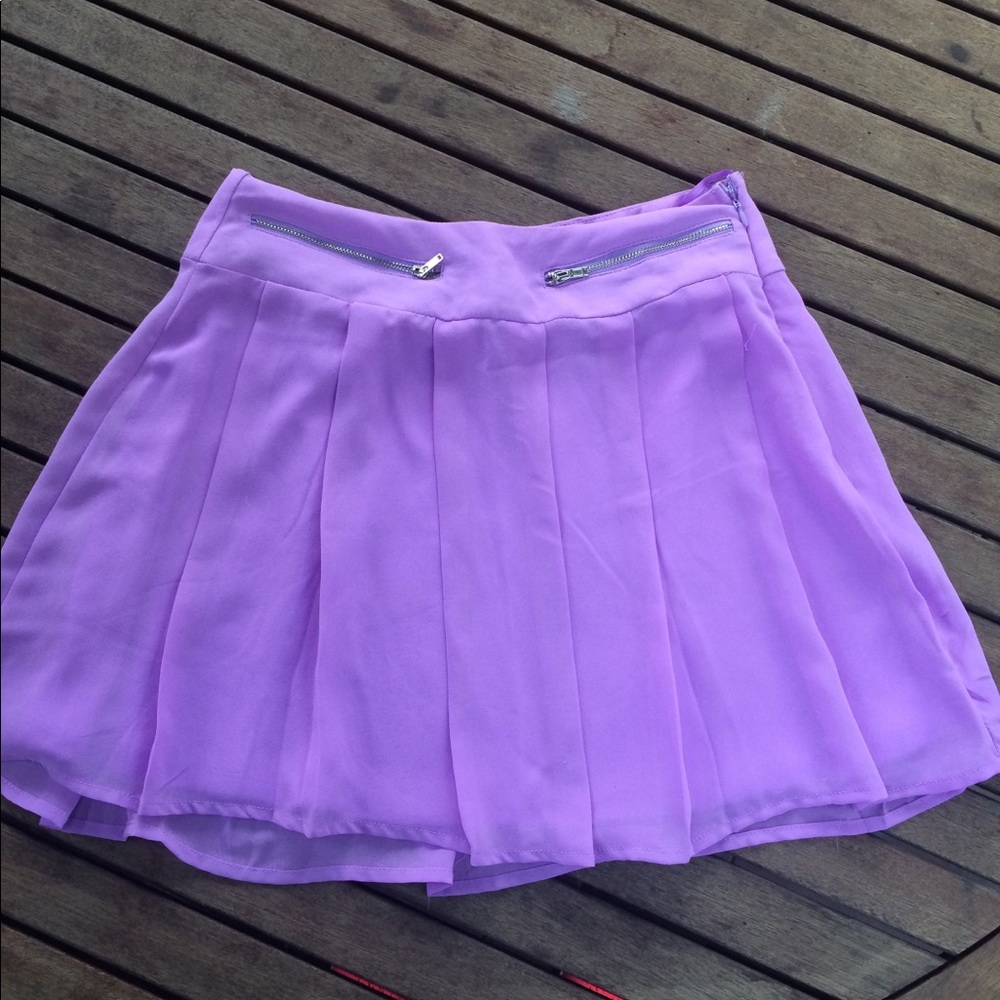 Lavender purple skirt